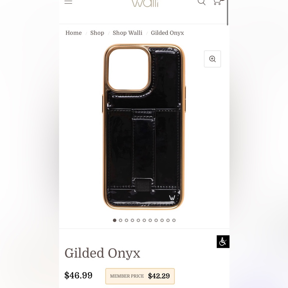Walli Case Iphone 14 Pro- Gilded Onyx